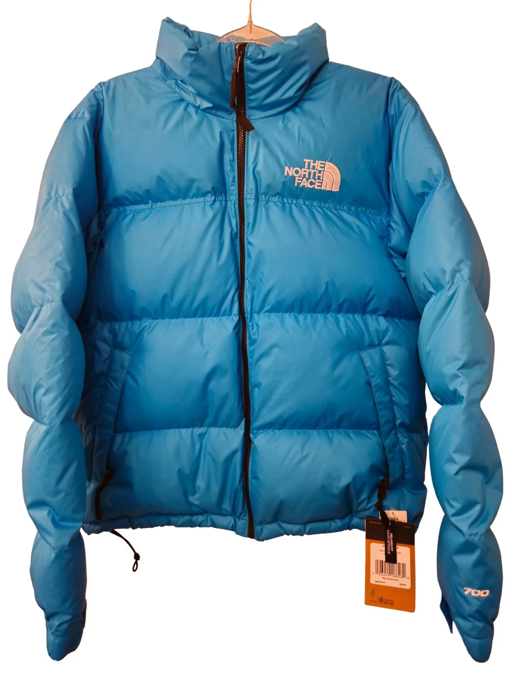 The North Face 1996 Retro Nuptse Jacket Acoustic Blue Down Puffer Size M NWT